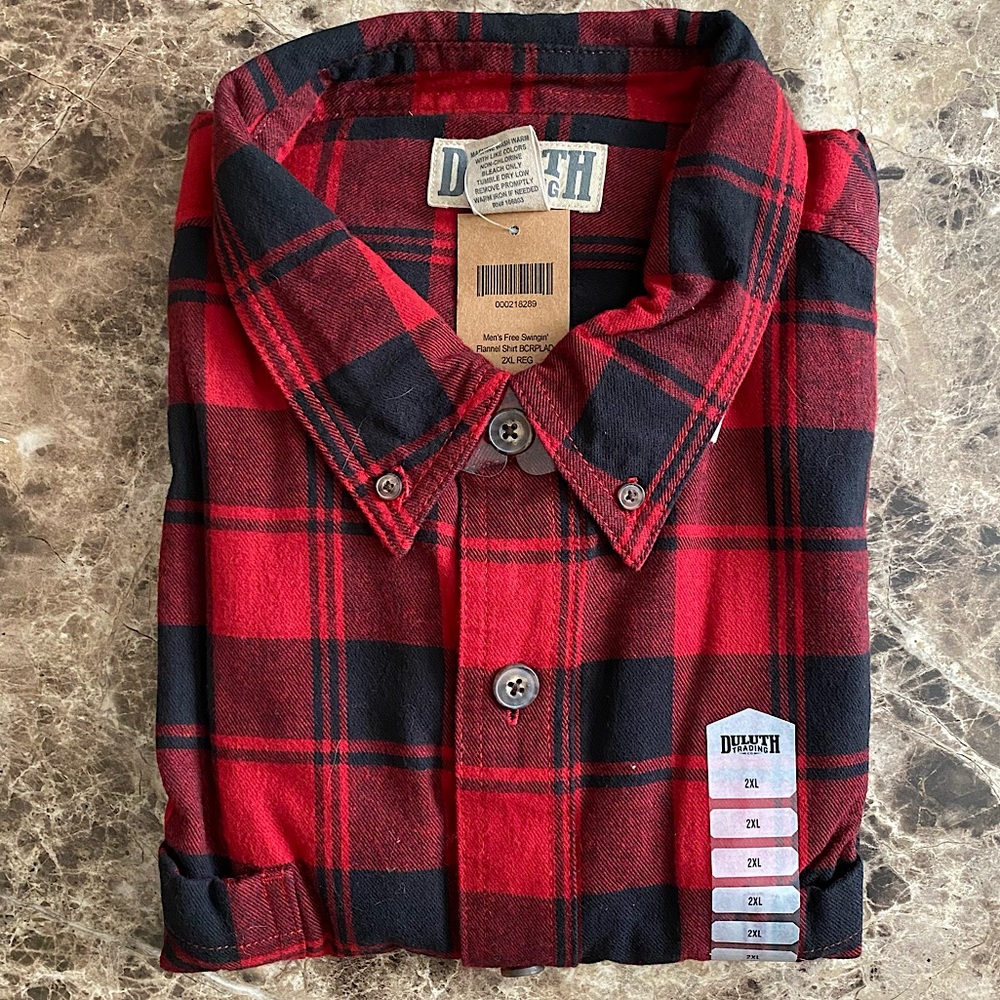 Duluth Trading Flannel shirt NWT